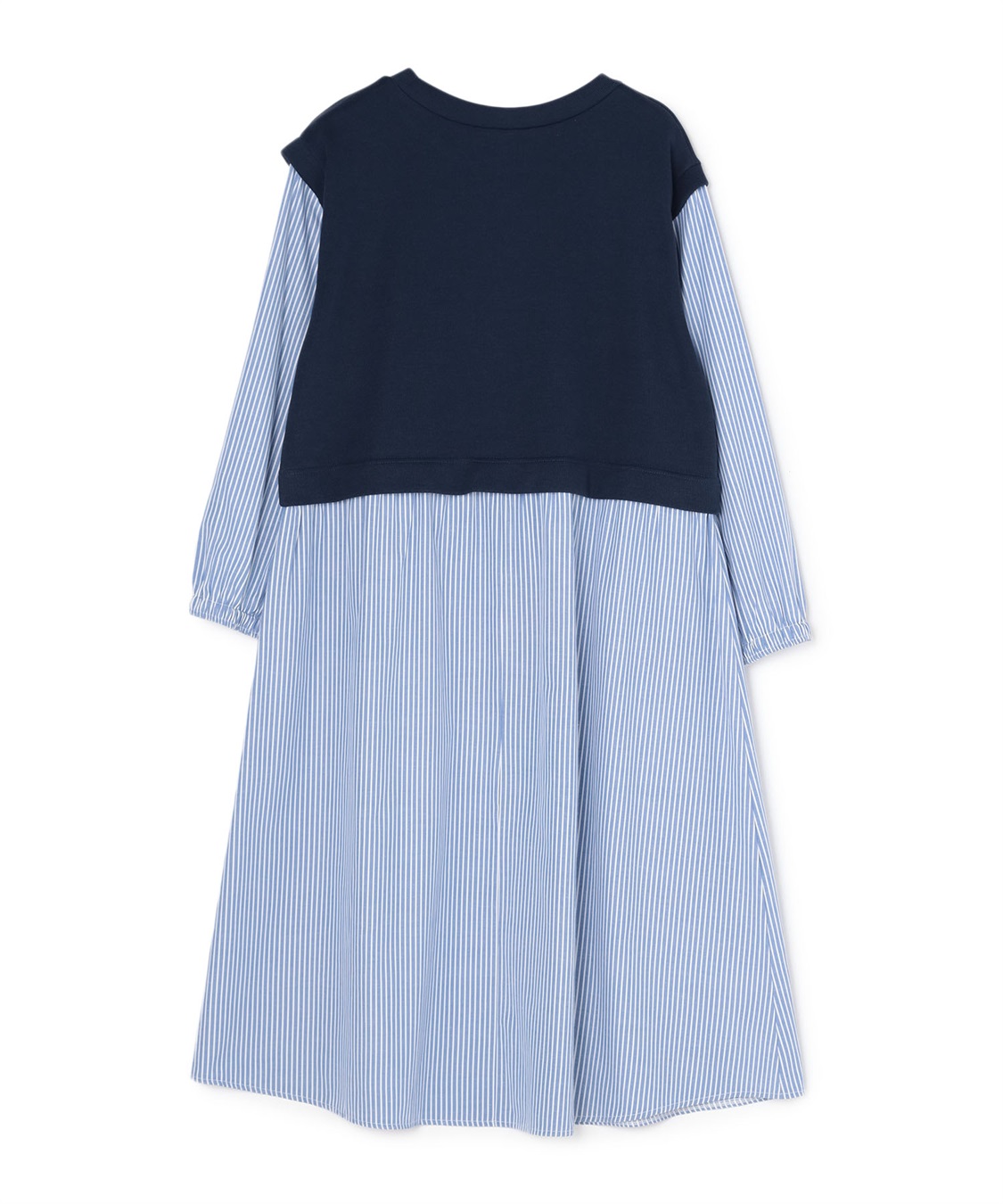 anyfee 【anyfee/プラスサイズ】ベストレイヤード風シャツワンピース_sub_23