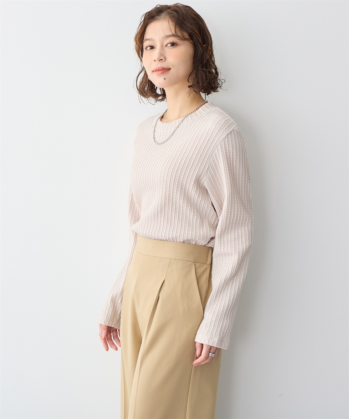 anyfee 【anyfee/プラスサイズ】プチハイネックTシャツ_sub_6