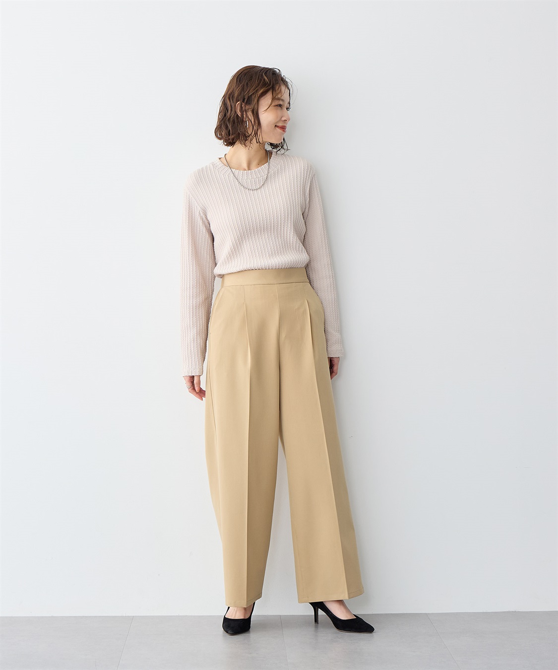 anyfee 【anyfee/プラスサイズ】プチハイネックTシャツ_sub_14