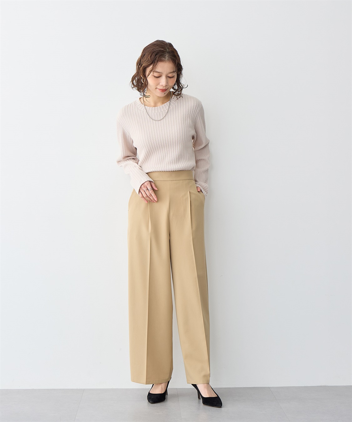 anyfee 【anyfee/プラスサイズ】プチハイネックTシャツ_sub_15