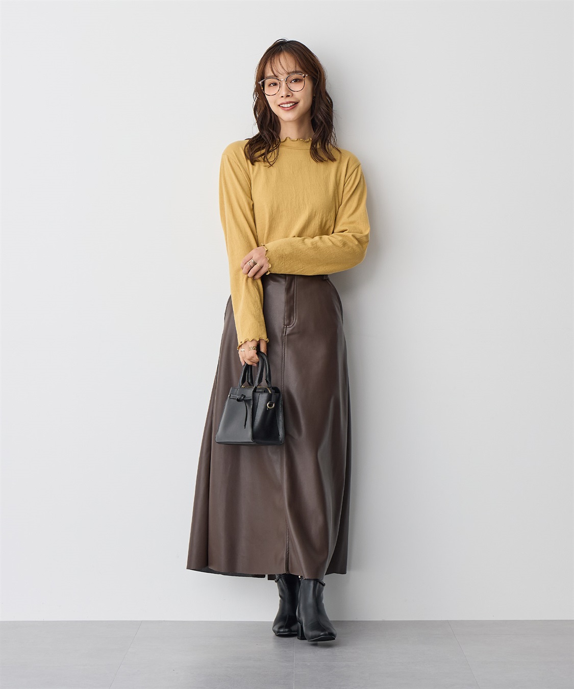 anyfee 【anyfee/プラスサイズ】メロウハイネックトップス_sub_2