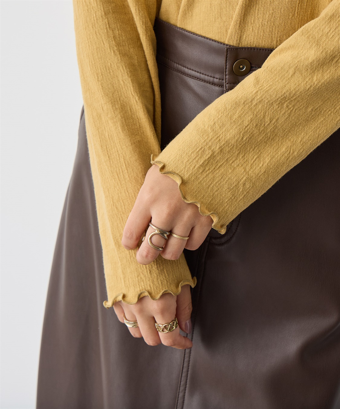 anyfee 【anyfee/プラスサイズ】メロウハイネックトップス_sub_3