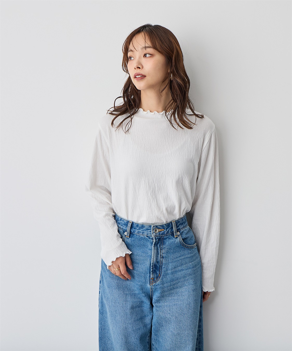 anyfee 【anyfee/プラスサイズ】メロウハイネックトップス_sub_6