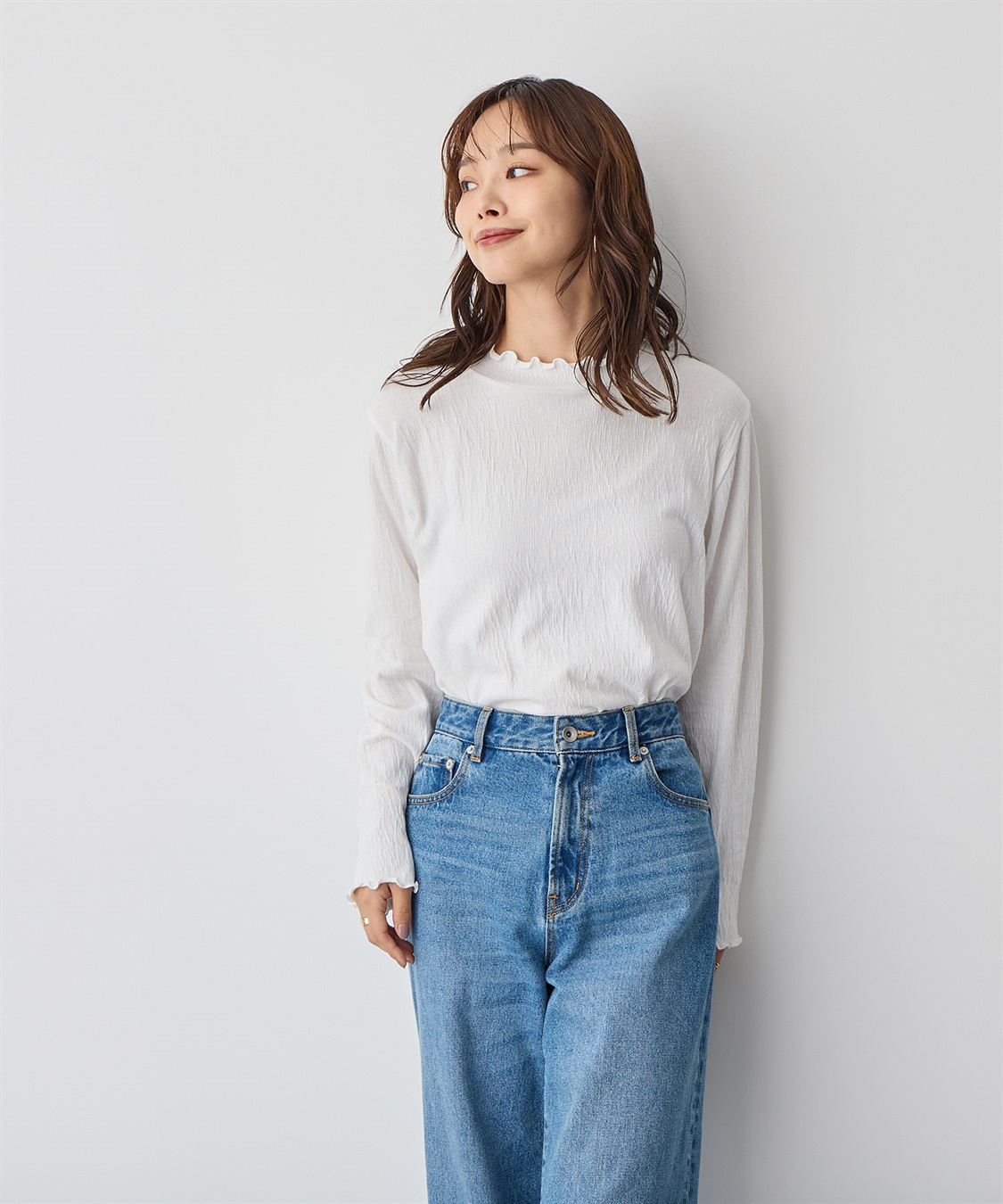 anyfee 【anyfee/プラスサイズ】メロウハイネックトップス_sub_7