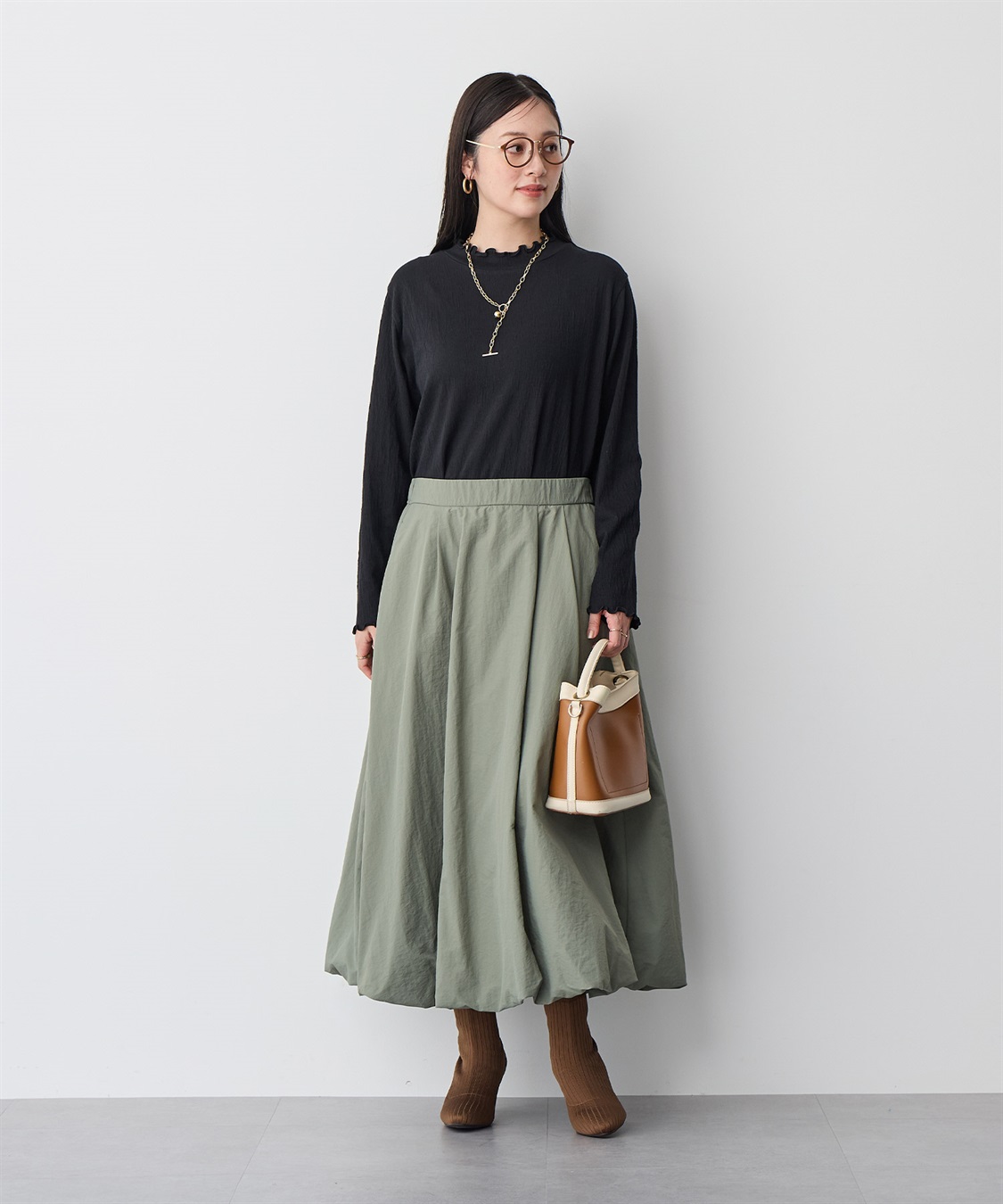 anyfee 【anyfee/プラスサイズ】メロウハイネックトップス_sub_14