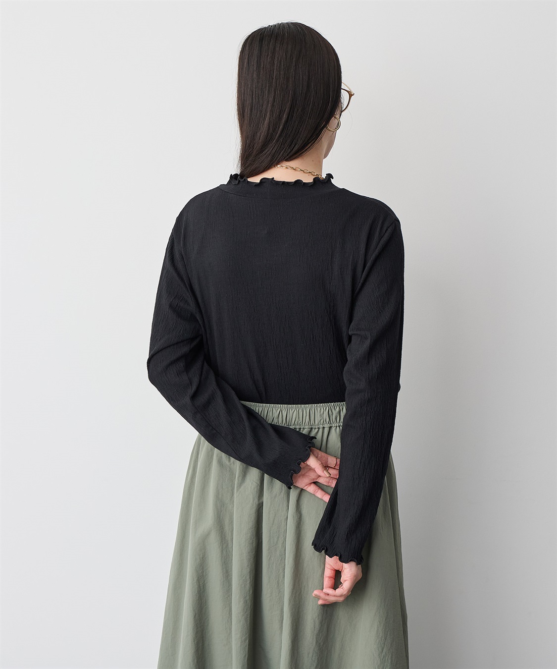 anyfee 【anyfee/プラスサイズ】メロウハイネックトップス_sub_15