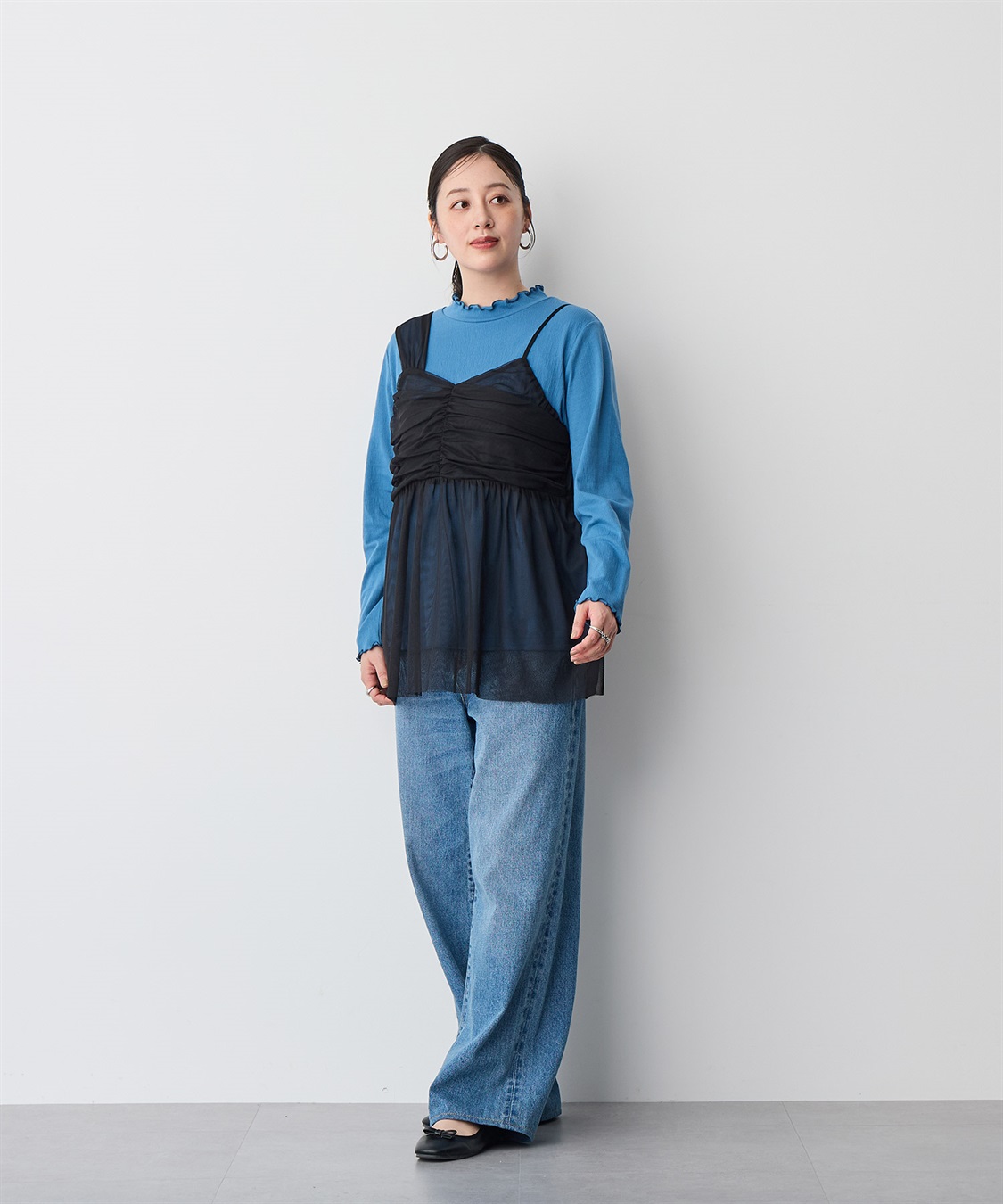 anyfee 【anyfee/プラスサイズ】メロウハイネックトップス_sub_17