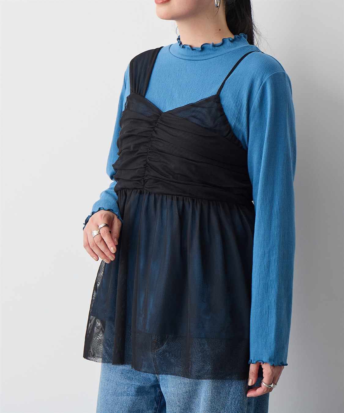 anyfee 【anyfee/プラスサイズ】メロウハイネックトップス_sub_18