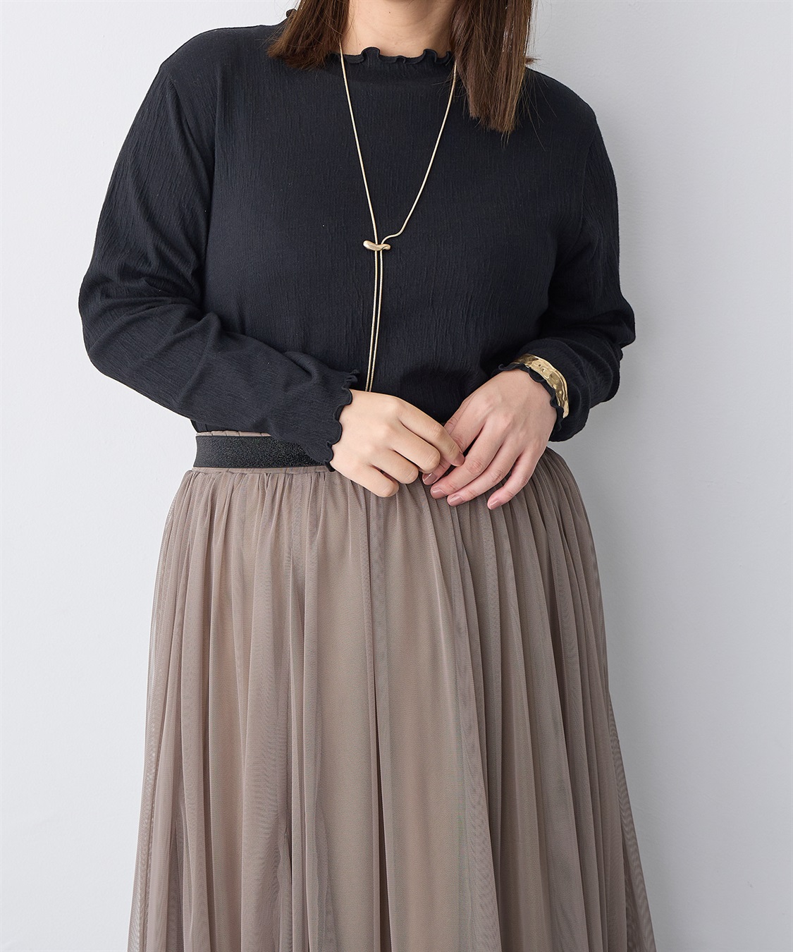 anyfee 【anyfee/プラスサイズ】メロウハイネックトップス_sub_19