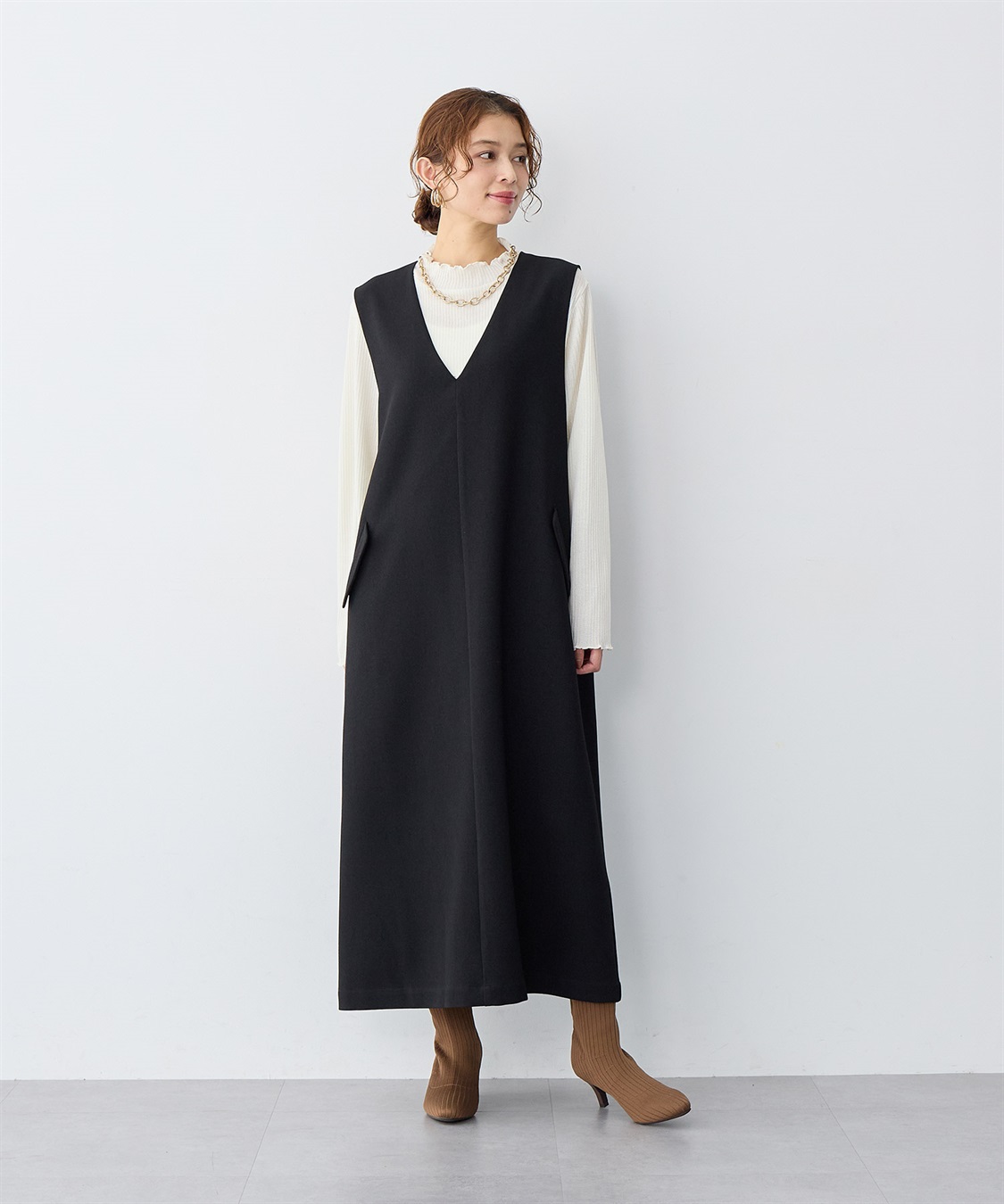 Life Style by cross marche 【anyfee/大きいサイズ】プチハイネックメロープルオーバー_sub_7