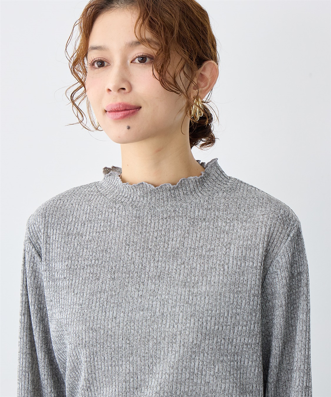 Life Style by cross marche 【anyfee/大きいサイズ】プチハイネックメロープルオーバー_sub_11