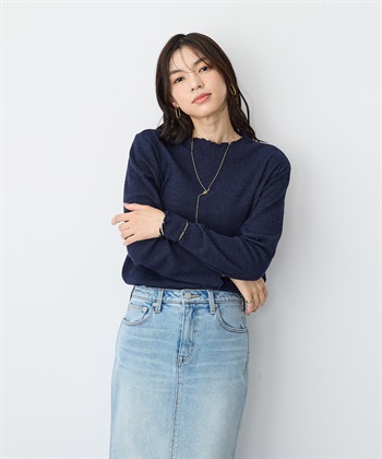 Life Style by cross marche 【anyfee/プラスサイズ】メローハイネックニットトップス_subthumb_15