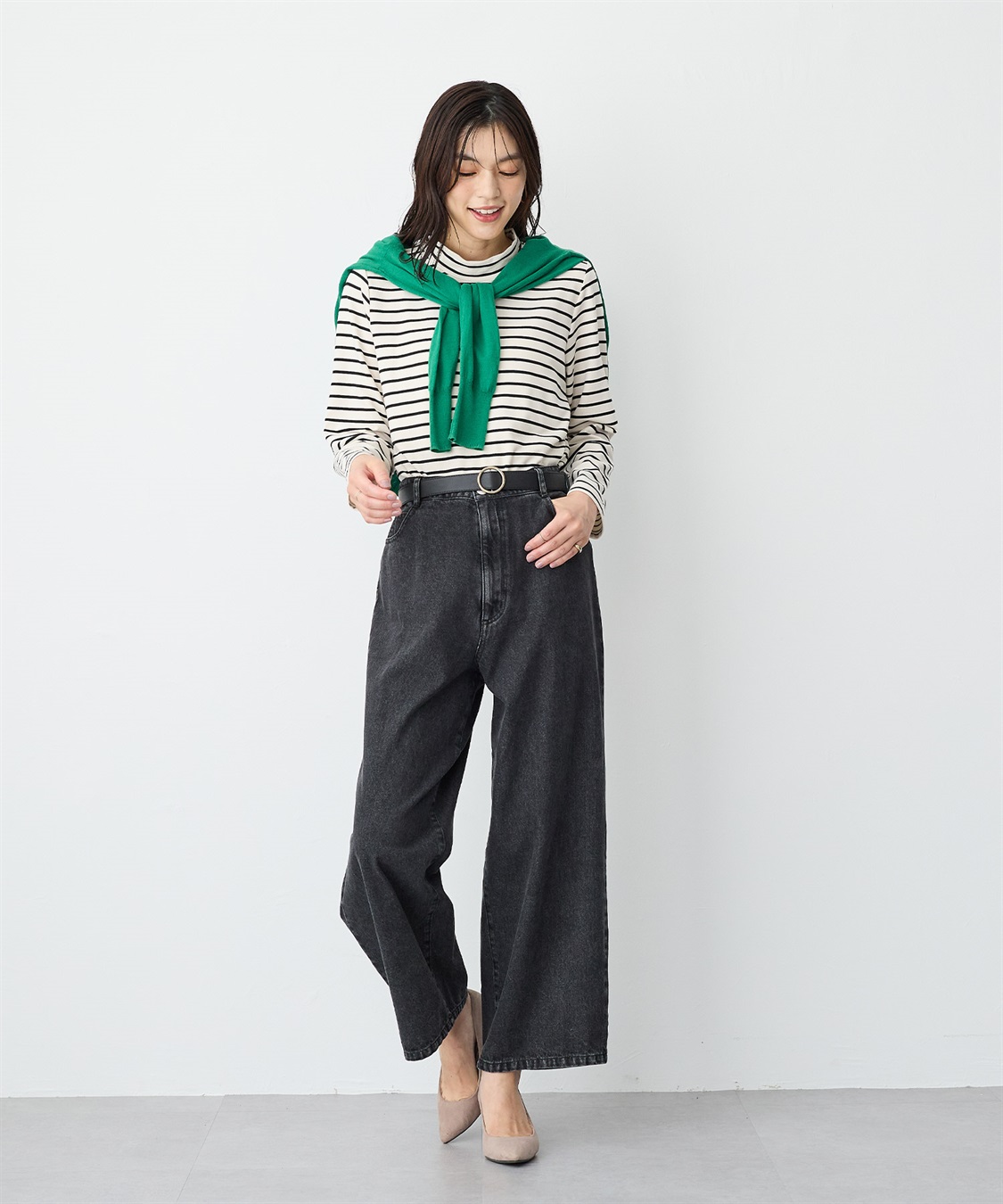 anyfee 【anyfee/プラスサイズ】HEATFIT/ヒートフィット吸湿発熱裏起毛プチハイネックトップス_sub_2