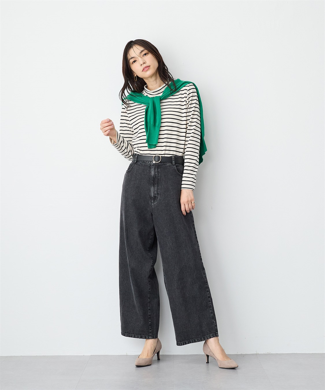 anyfee 【anyfee/プラスサイズ】HEATFIT/ヒートフィット吸湿発熱裏起毛プチハイネックトップス_sub_3