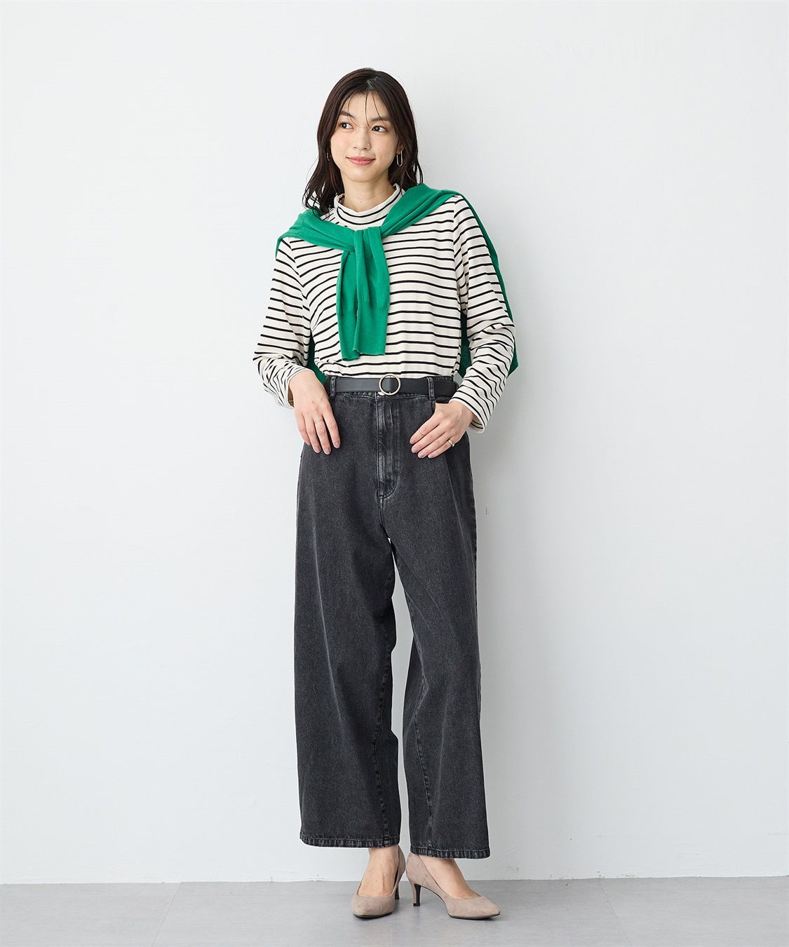 anyfee 【anyfee/プラスサイズ】HEATFIT/ヒートフィット吸湿発熱裏起毛プチハイネックトップス_sub_4