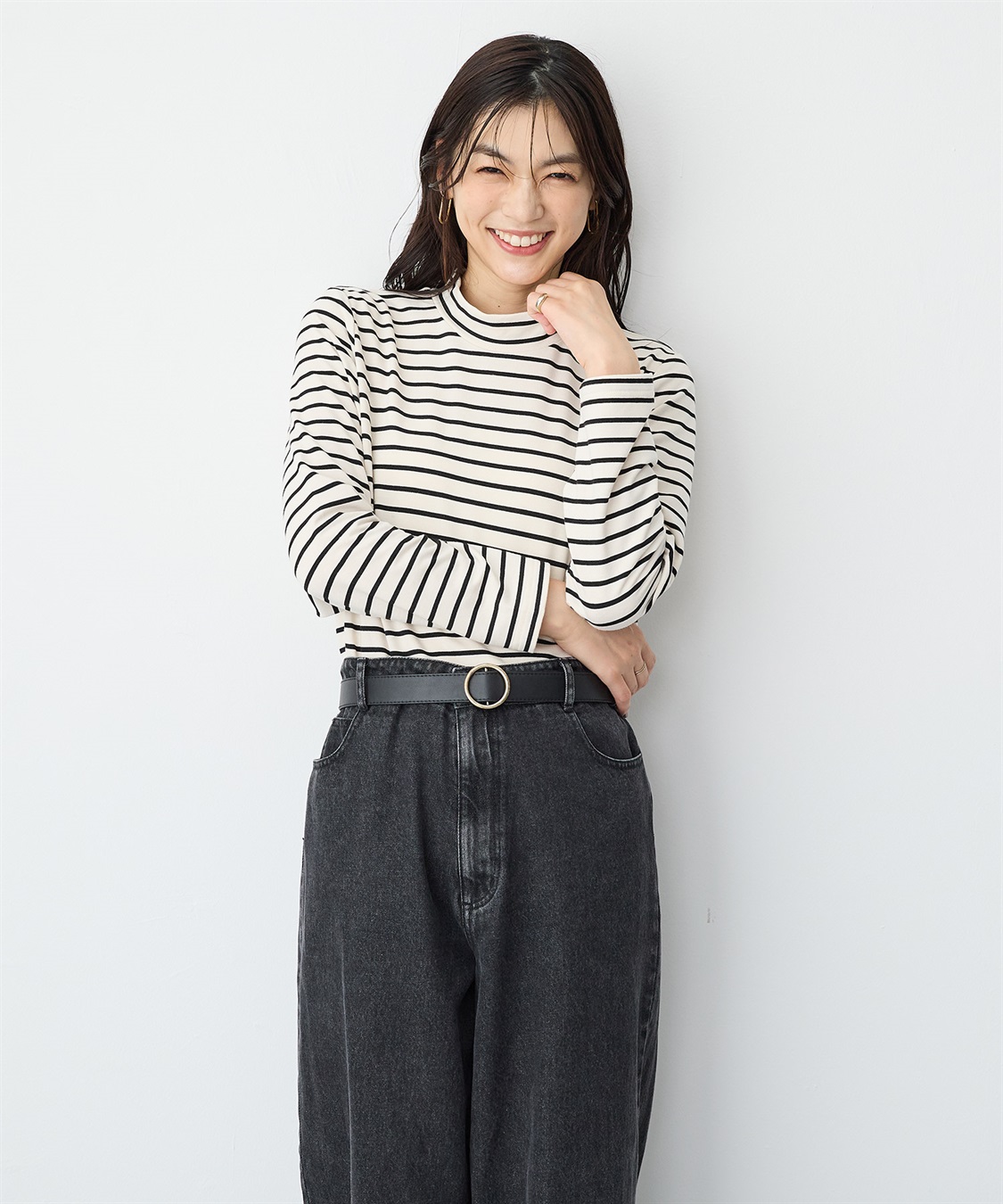 anyfee 【anyfee/プラスサイズ】HEATFIT/ヒートフィット吸湿発熱裏起毛プチハイネックトップス_sub_6