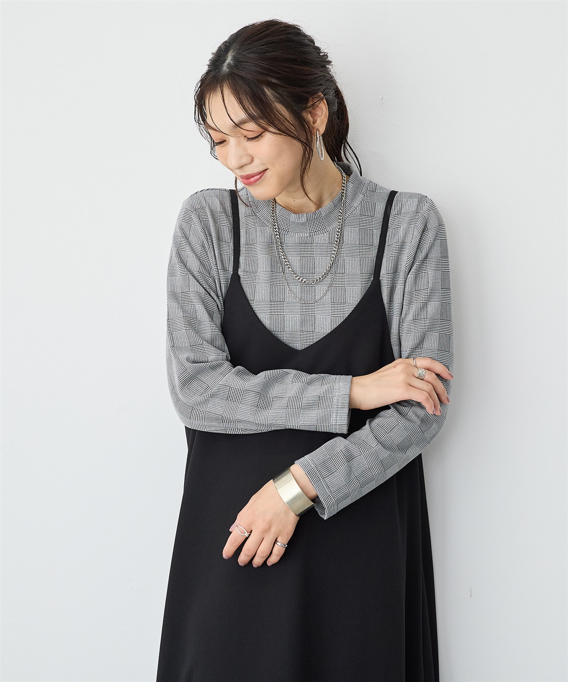 anyfee 【anyfee/プラスサイズ】HEATFIT/ヒートフィット吸湿発熱裏起毛プチハイネックトップス_sub_16