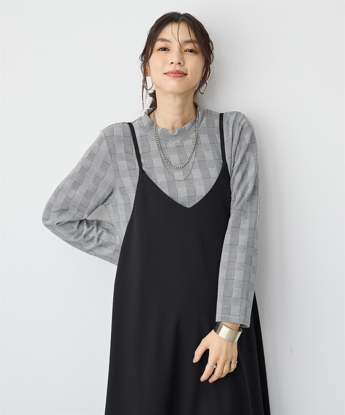 anyfee 【anyfee/プラスサイズ】HEATFIT/ヒートフィット吸湿発熱裏起毛プチハイネックトップス_sub_17