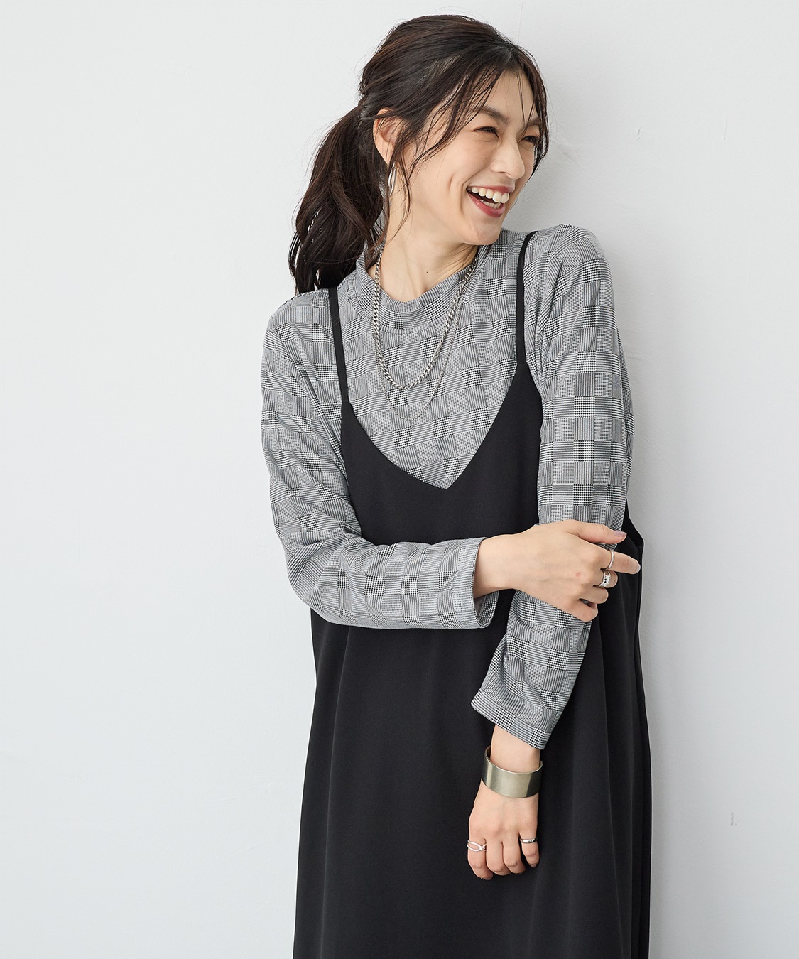 anyfee 【anyfee/プラスサイズ】HEATFIT/ヒートフィット吸湿発熱裏起毛プチハイネックトップス_sub_18