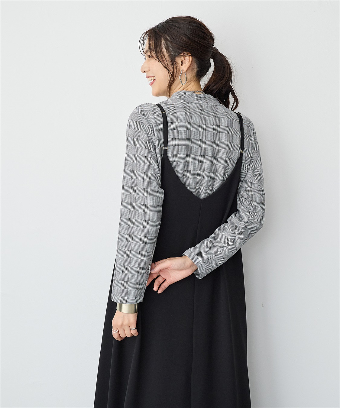 anyfee 【anyfee/プラスサイズ】HEATFIT/ヒートフィット吸湿発熱裏起毛プチハイネックトップス_sub_22