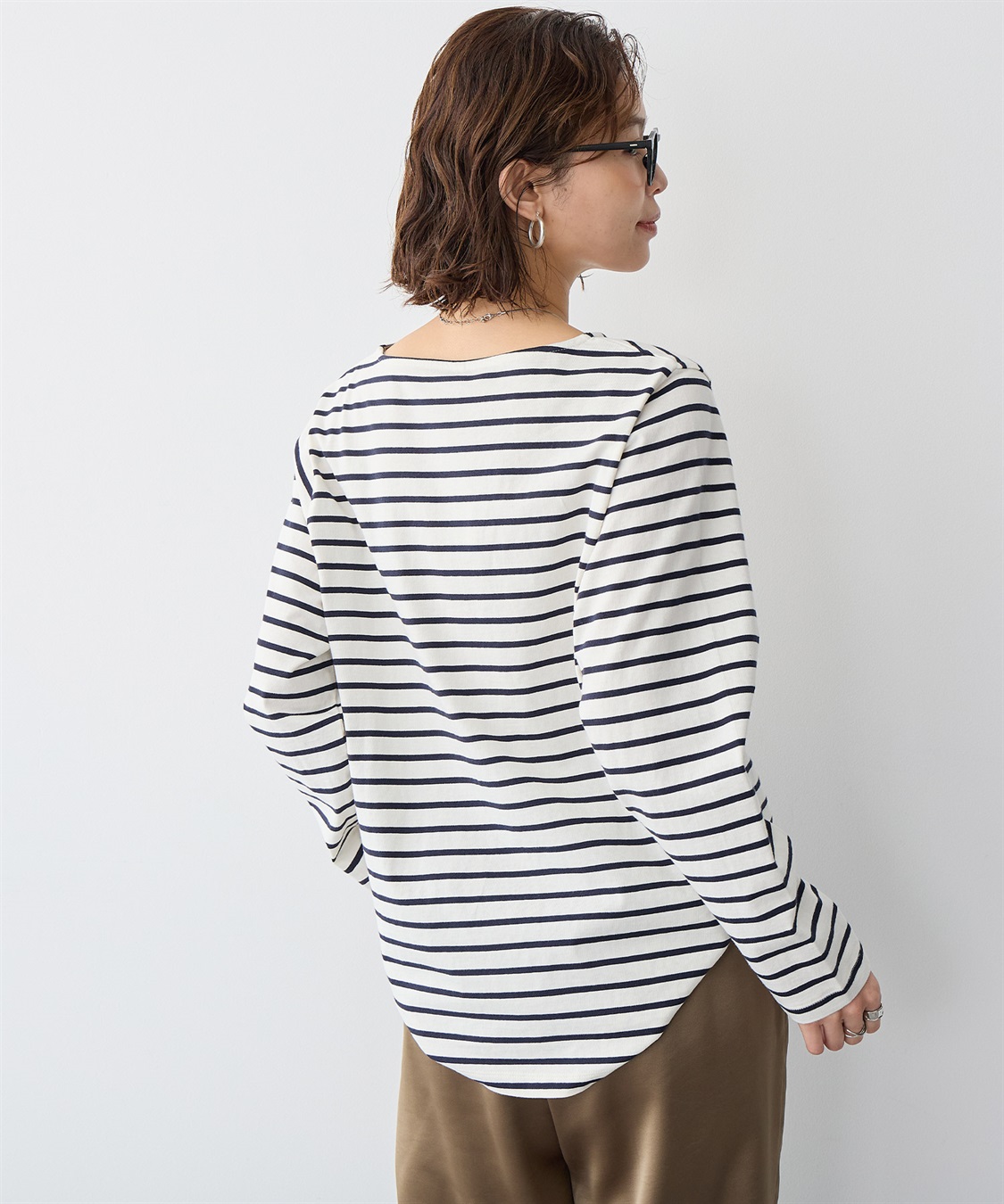 anyfee 【anyfee/プラスサイズ】ボーダートップス_sub_3