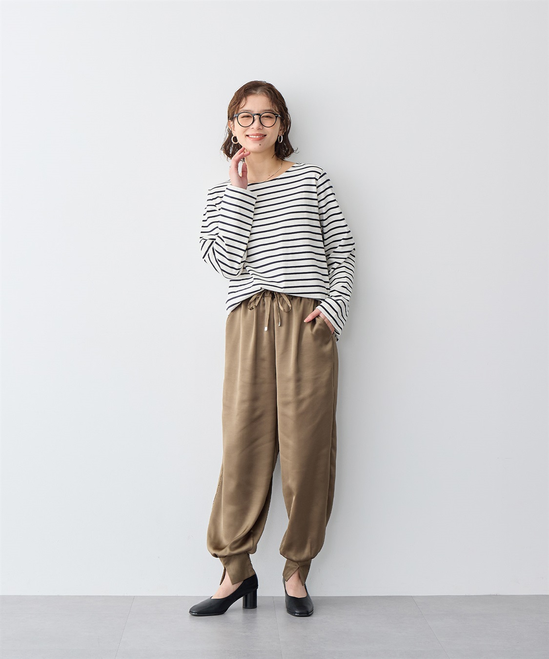 anyfee 【anyfee/プラスサイズ】ボーダートップス_sub_5