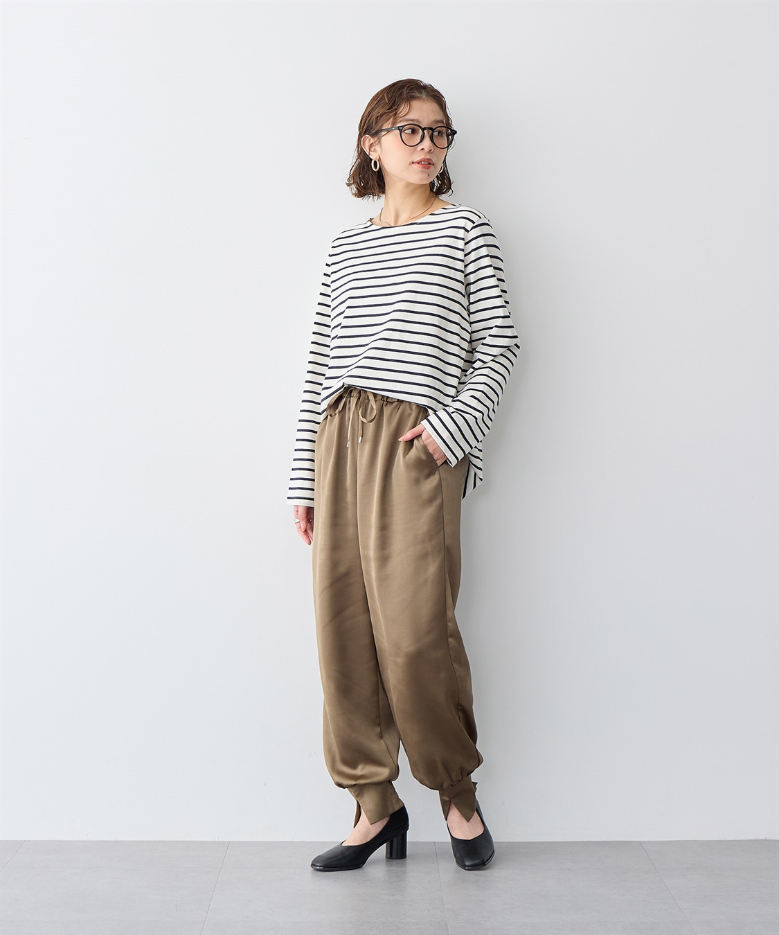 anyfee 【anyfee/プラスサイズ】ボーダートップス_sub_6