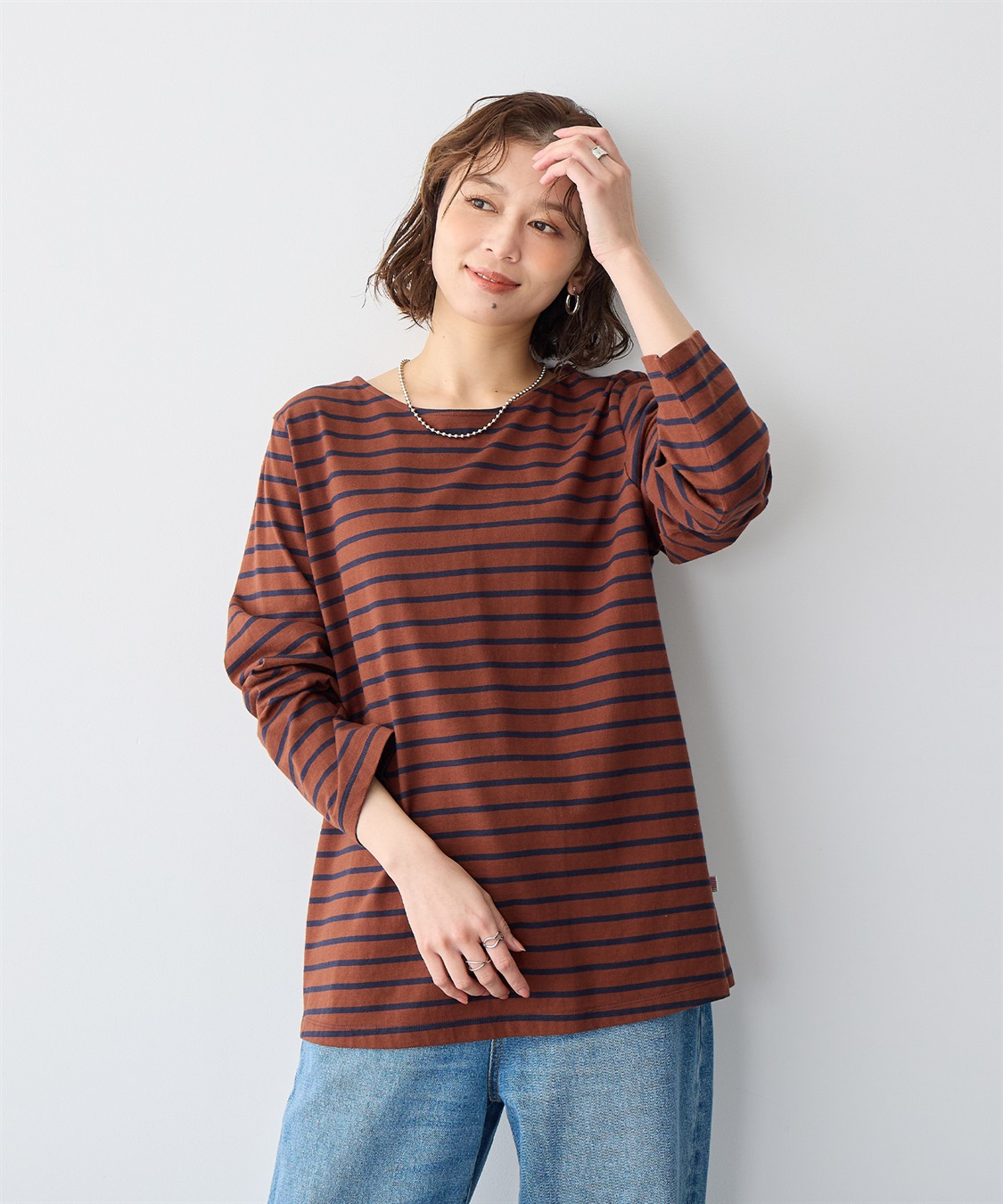 anyfee 【anyfee/プラスサイズ】ボーダートップス_sub_8