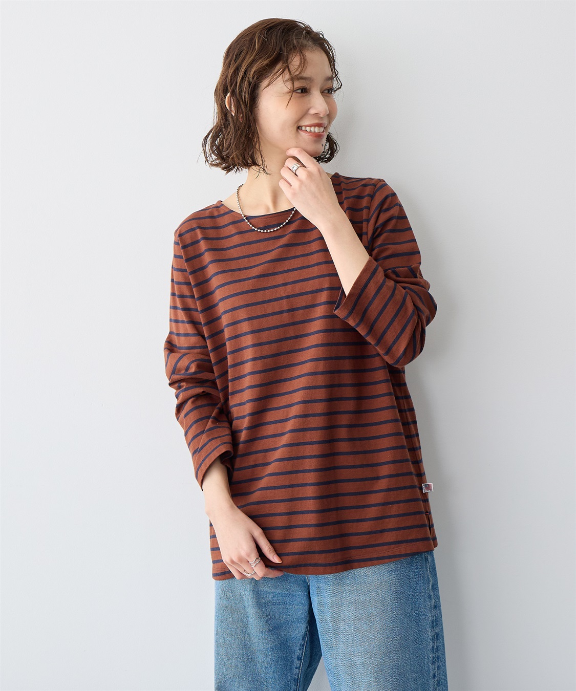 anyfee 【anyfee/プラスサイズ】ボーダートップス_sub_9