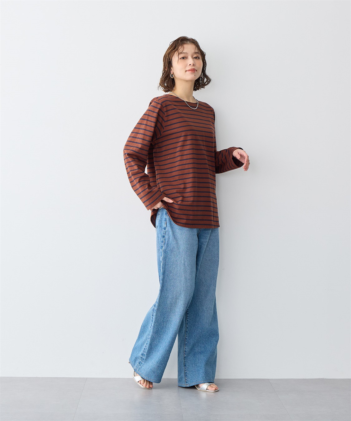 anyfee 【anyfee/プラスサイズ】ボーダートップス_sub_14