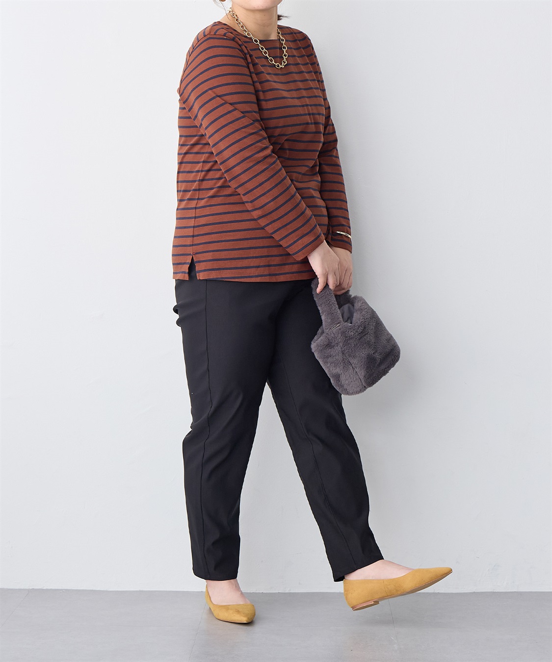 anyfee 【anyfee/プラスサイズ】ボーダートップス_sub_22