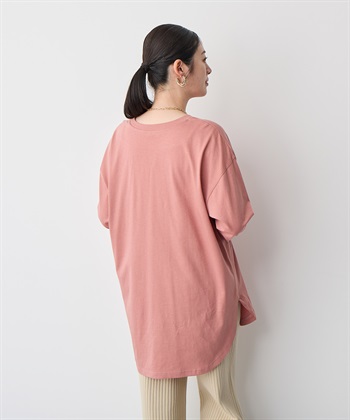 Life Style by cross marche 【anyfee/プラスサイズ】ラウンドヘムロングスリーブワイドTEE_subthumb_12