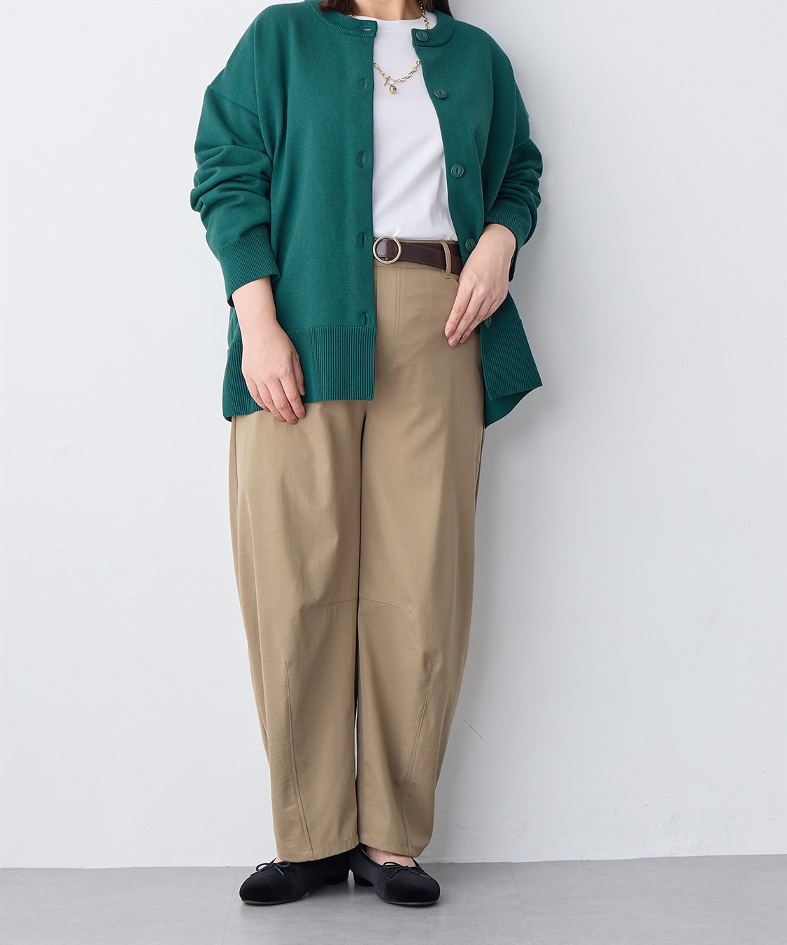 Life Style by cross marche 【anyfee/大きいサイズ】ラウンドヘムロングスリーブワイドTEE_sub_19