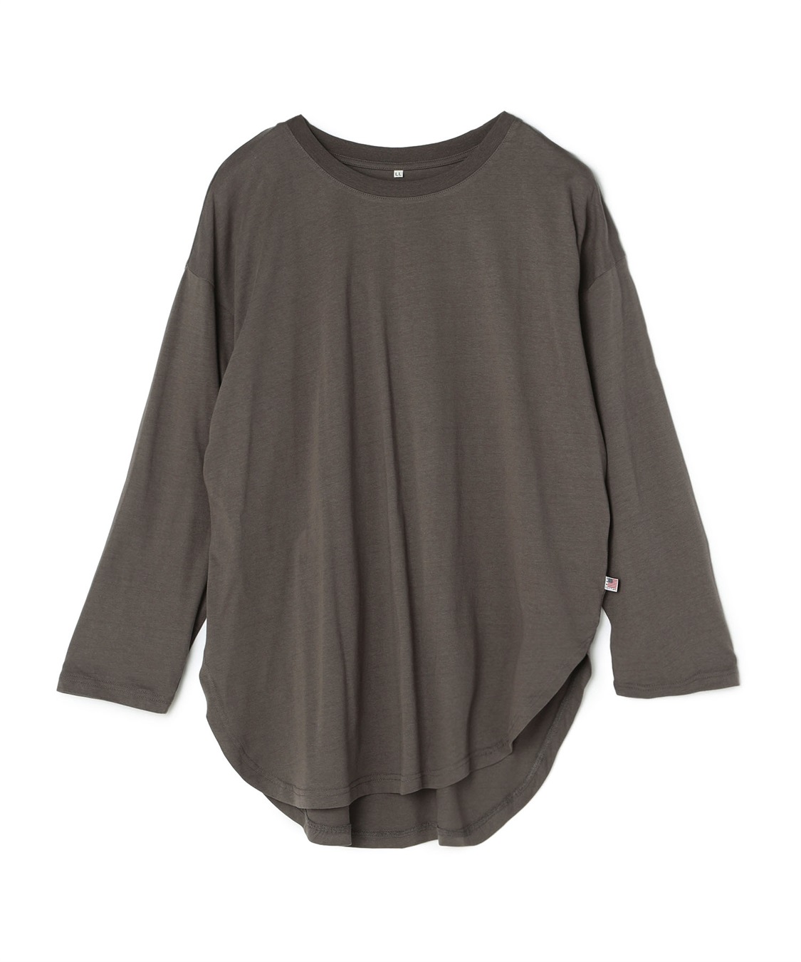 Life Style by cross marche 【anyfee/大きいサイズ】ラウンドヘムロングスリーブワイドTEE_sub_23