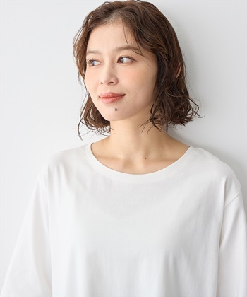 Life Style by cross marche 【anyfee/プラスサイズ】USAコットンオーバーサイズベーシック半袖Tシャツ・接触冷感_subthumb_4