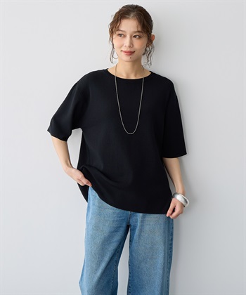 Life Style by cross marche 【anyfee/プラスサイズ】USAコットンオーバーサイズベーシック半袖Tシャツ・接触冷感_subthumb_7