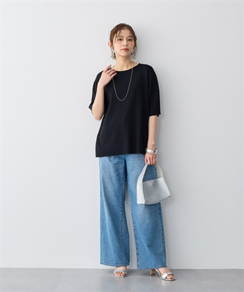 Life Style by cross marche 【anyfee/プラスサイズ】USAコットンオーバーサイズベーシック半袖Tシャツ・接触冷感_subthumb_8