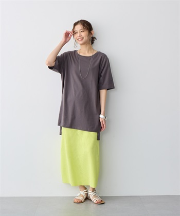 Life Style by cross marche 【anyfee/プラスサイズ】USAコットンオーバーサイズベーシック半袖Tシャツ・接触冷感_subthumb_11