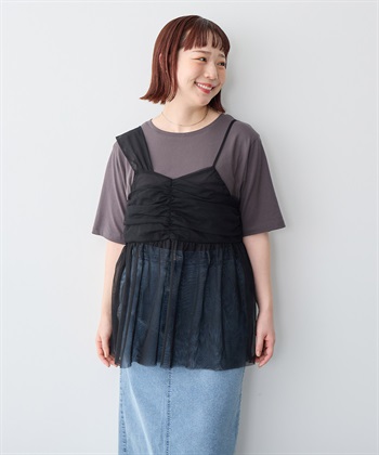 Life Style by cross marche 【anyfee/プラスサイズ】USAコットンオーバーサイズベーシック半袖Tシャツ・接触冷感_subthumb_13