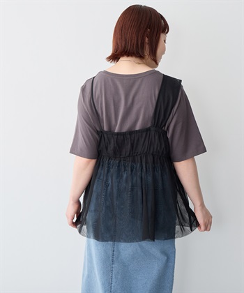 Life Style by cross marche 【anyfee/プラスサイズ】USAコットンオーバーサイズベーシック半袖Tシャツ・接触冷感_subthumb_15