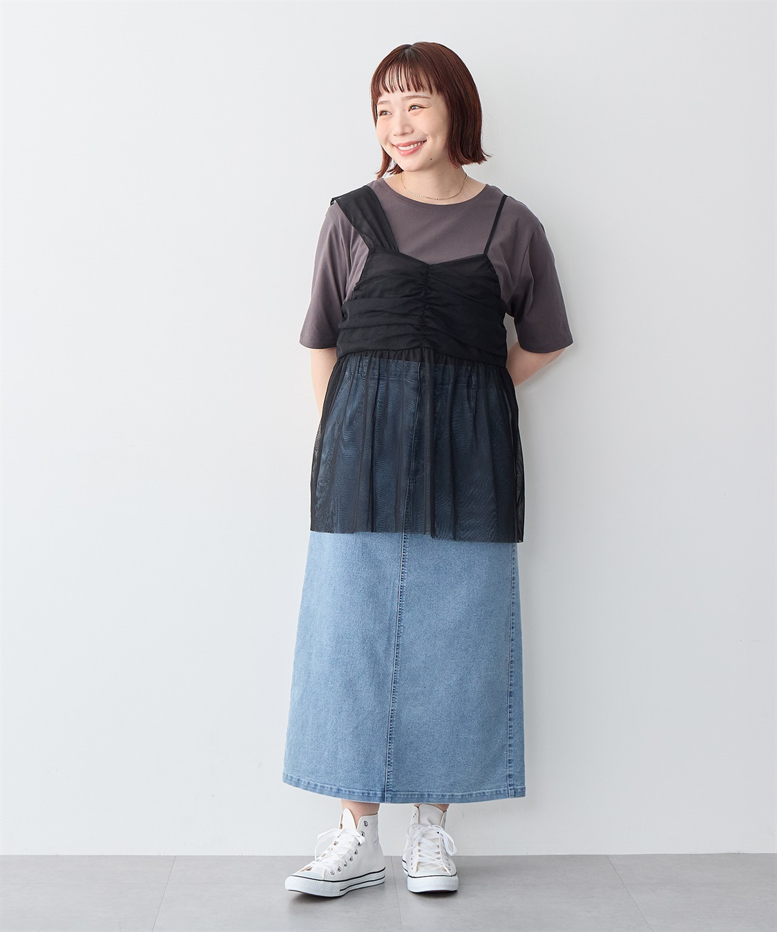 anyfee 【anyfee/プラスサイズ】USAコットンオーバーサイズベーシック半袖Tシャツ・接触冷感_sub_16