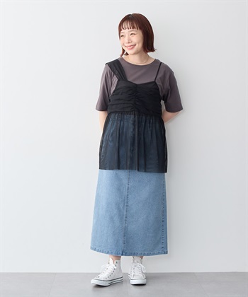 Life Style by cross marche 【anyfee/プラスサイズ】USAコットンオーバーサイズベーシック半袖Tシャツ・接触冷感_subthumb_16