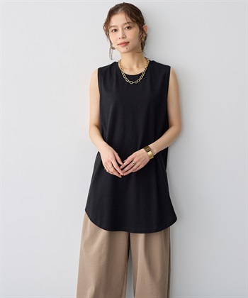 Life Style by cross marche 【anyfee/プラスサイズ】USAコットンベーシックノースリーブカットソー_subthumb_8