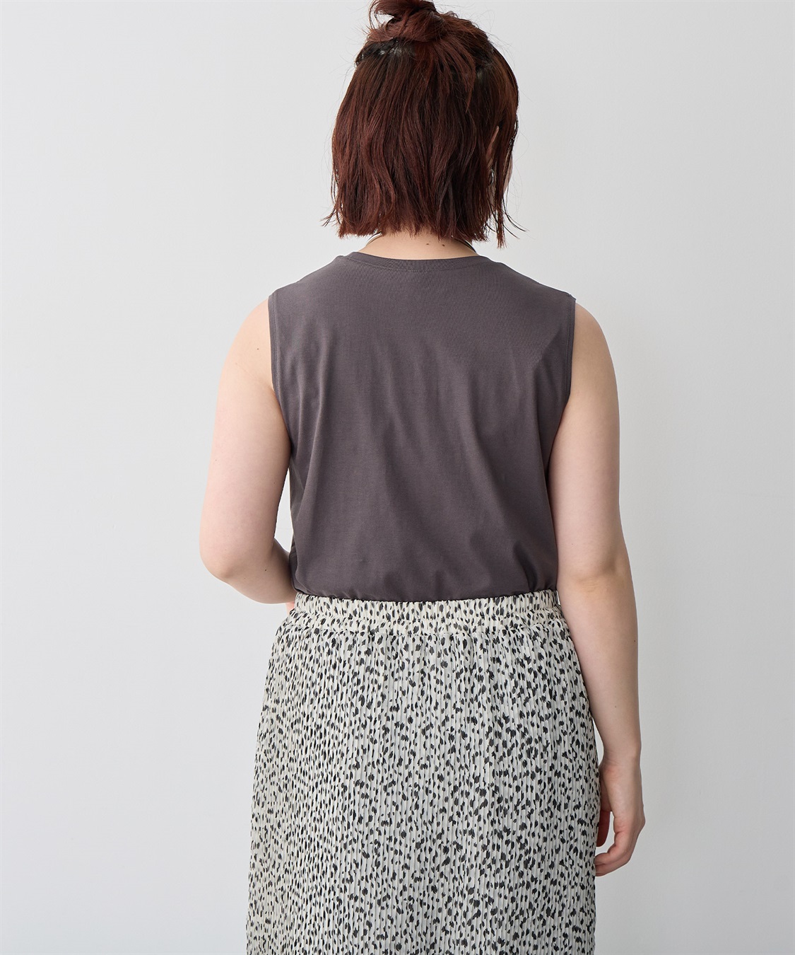 anyfee 【anyfee/プラスサイズ】USAコットンベーシックノースリーブカットソー_sub_12