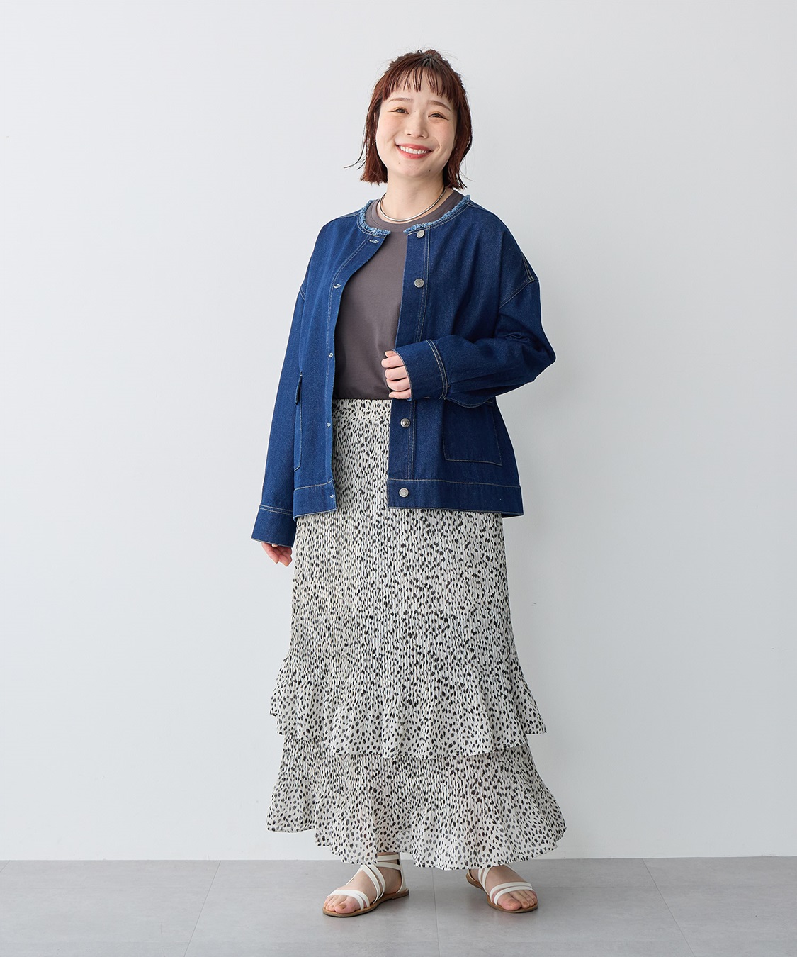 anyfee 【anyfee/プラスサイズ】USAコットンベーシックノースリーブカットソー_sub_13