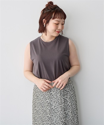 Life Style by cross marche 【anyfee/プラスサイズ】USAコットンベーシックノースリーブカットソー_subthumb_16