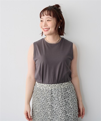 Life Style by cross marche 【anyfee/プラスサイズ】USAコットンベーシックノースリーブカットソー_subthumb_17