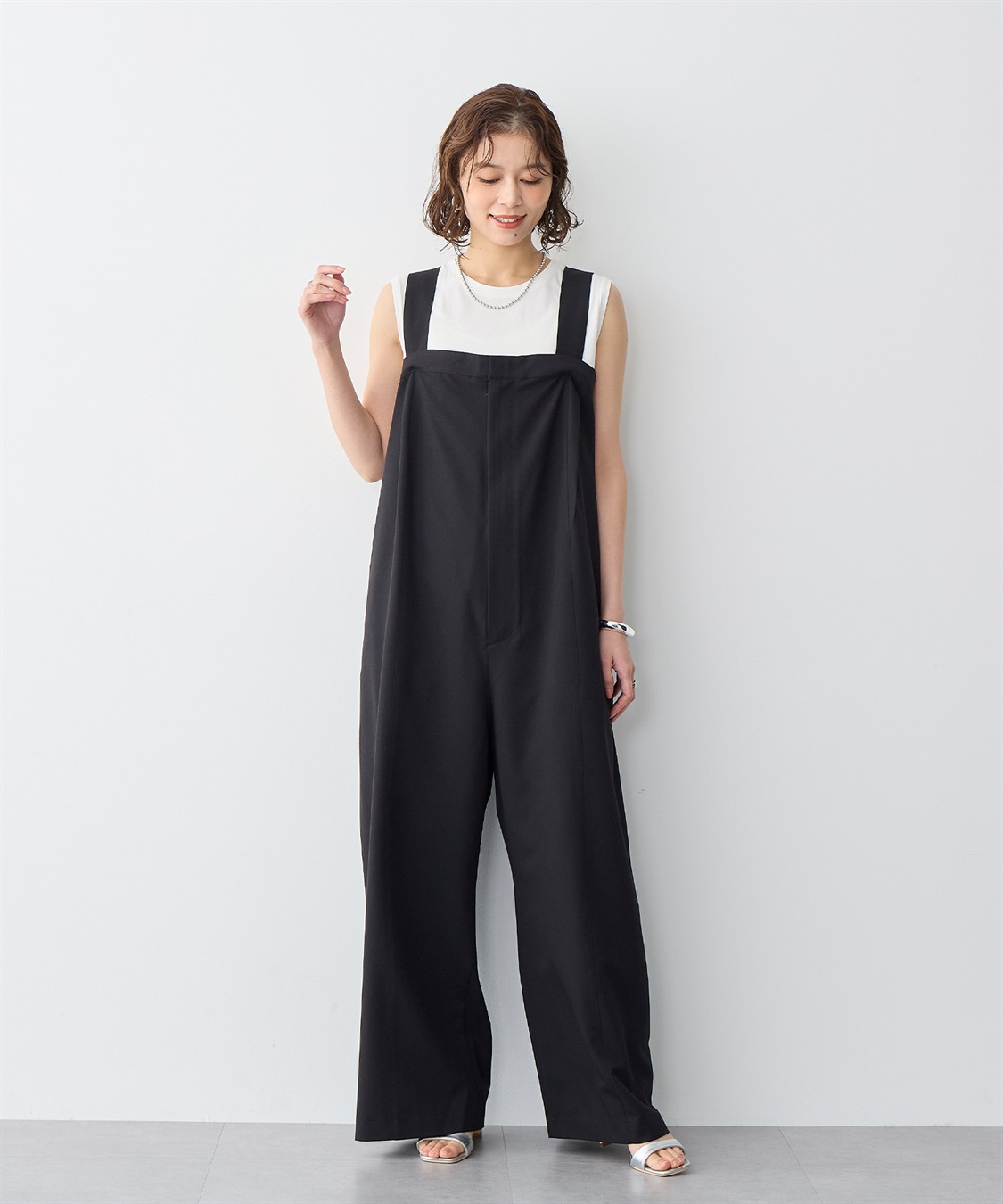 anyfee 【anyfee/プラスサイズ】USAコットンベーシックノースリーブカットソー_sub_23