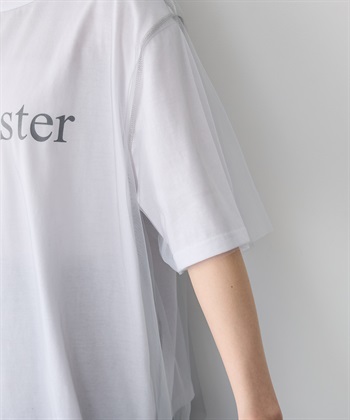 anyfee 【anyfee/プラスサイズ】チュールレイヤードTシャツ_subthumb_11