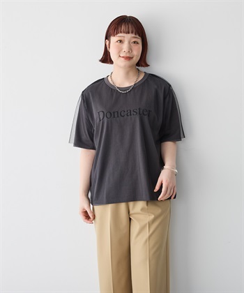 anyfee 【anyfee/プラスサイズ】チュールレイヤードTシャツ_subthumb_13